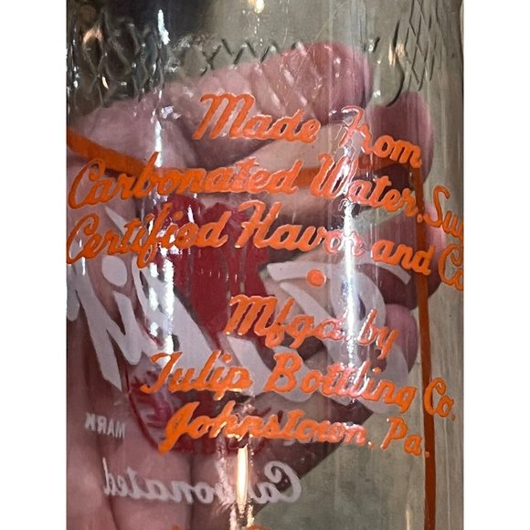 12” Tulip Beverages 1949 Great Color & NRMT Condition! - Johnstown, PA Duraglas - Picture 8 of 9